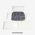 SnugNest Textured Stripe Dog Sofa Bed