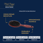 Plush Puppy Ultimate Pure Boar Bristle Brush Ultimate Grooming Brush