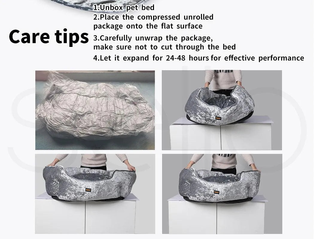 Snuggle Pet Calming Bed Set– Soft & Comfy Design