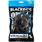 BlackDog Fish Skin Twists Dog Treats