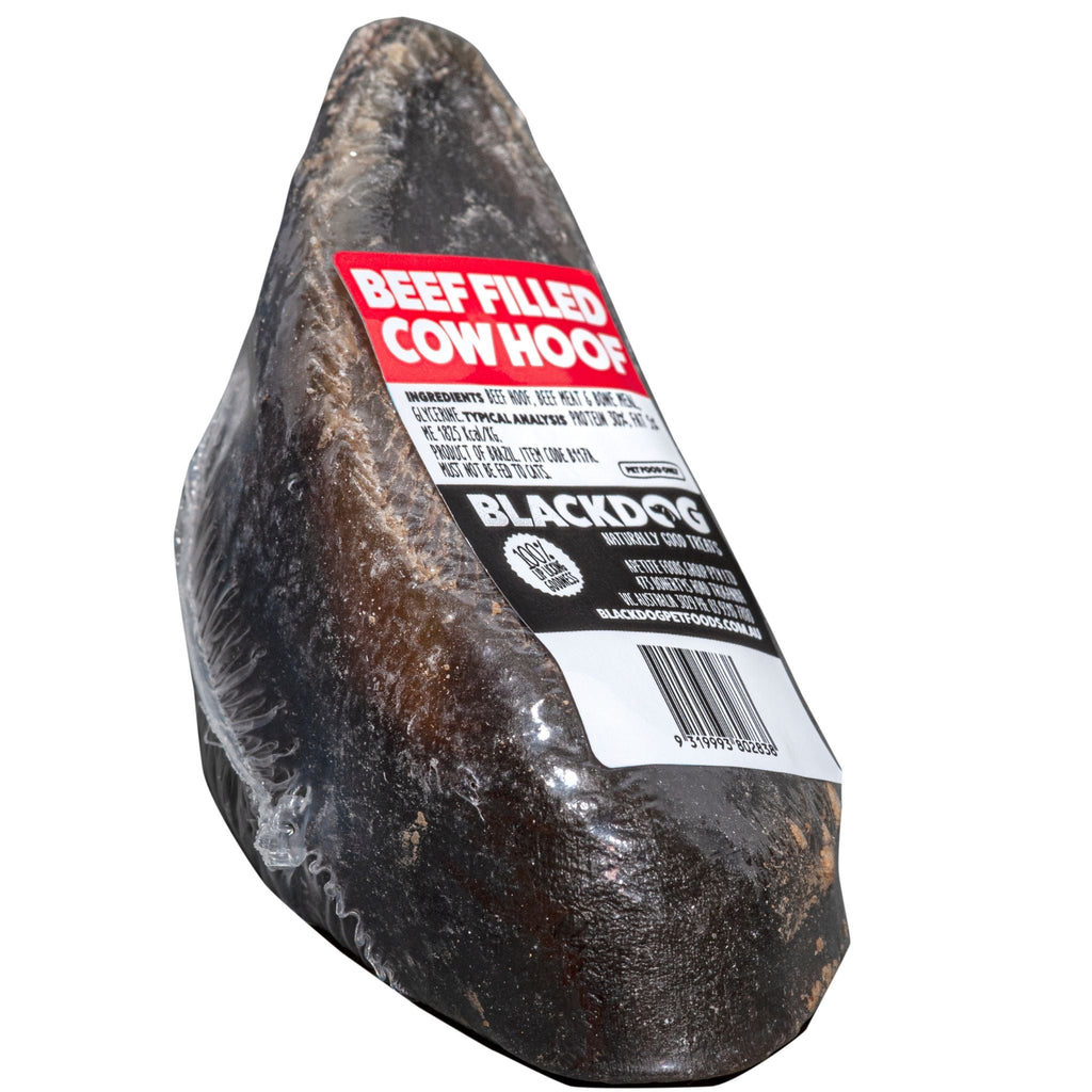 BlackDog Beef Filled Cow Hoof Dog Treats