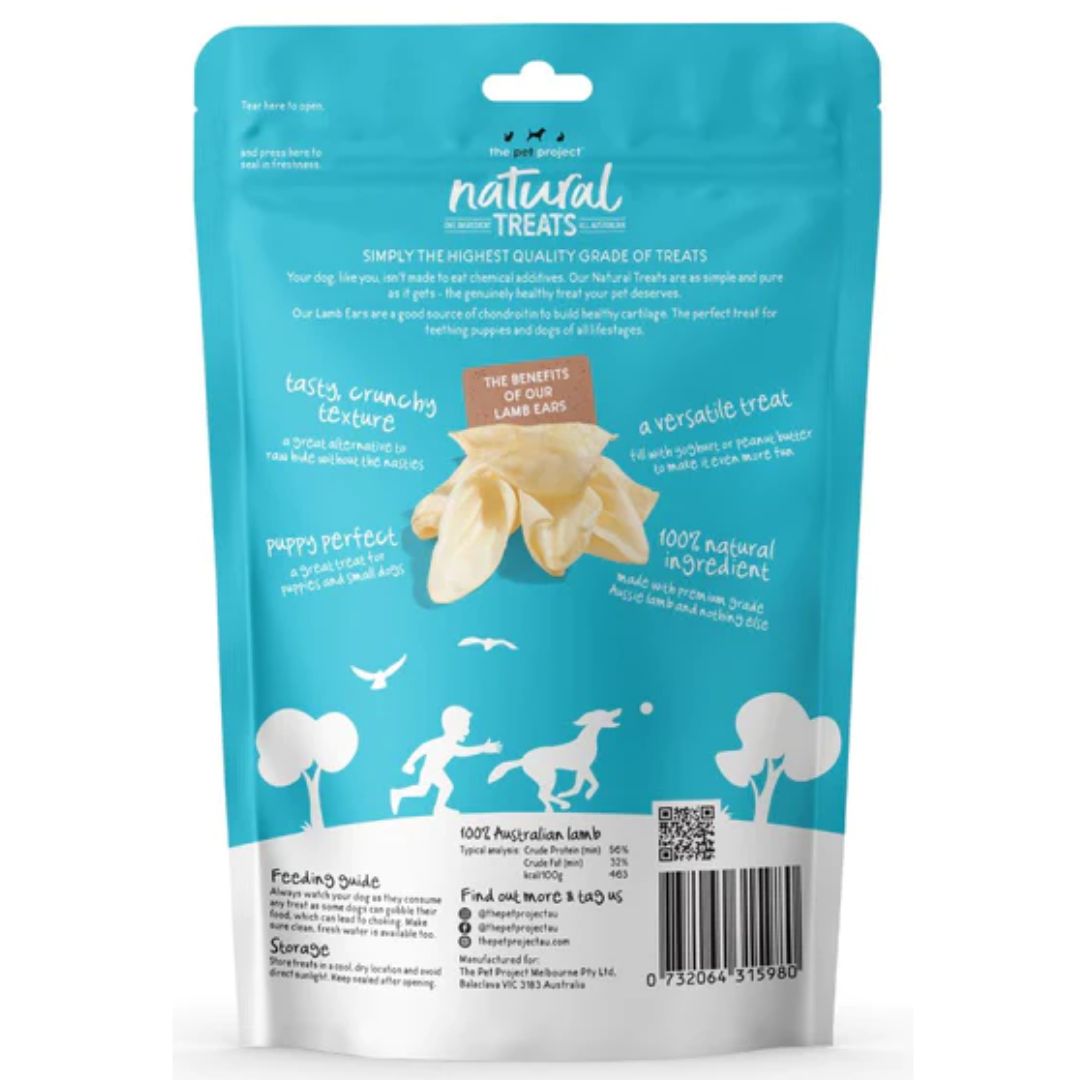 The Pet Project Natural Dog Treats Lamb Ears