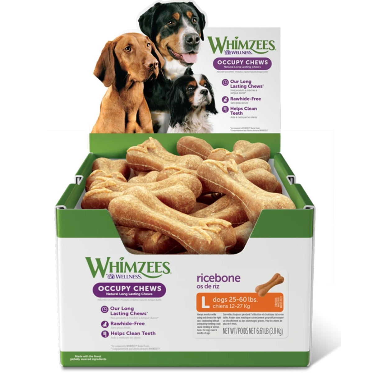 Whimzees Dental Dog Treats Ricebone