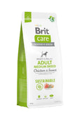BRIT CARE Digestion & Relax Sustainable Medium breed, piletina s insektima