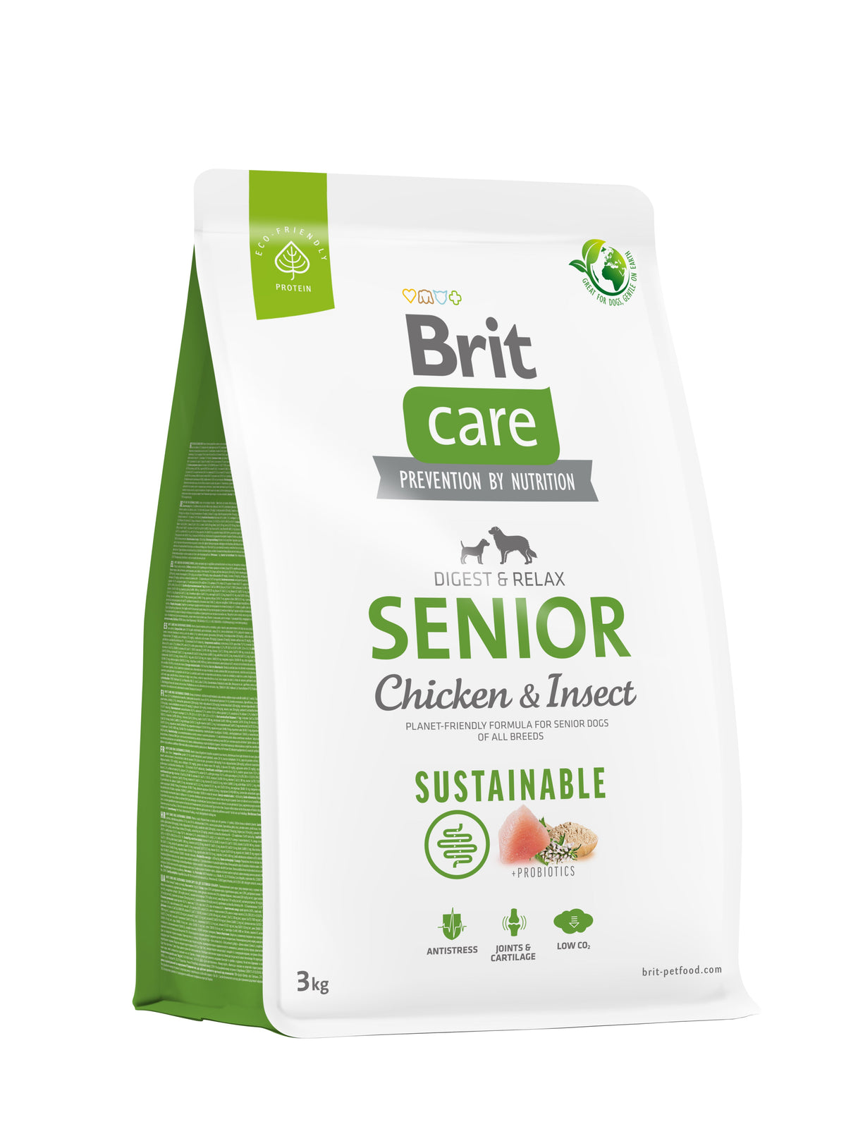BRIT CARE Digestion & Relax Sustainable SENIOR, piletina s insektima