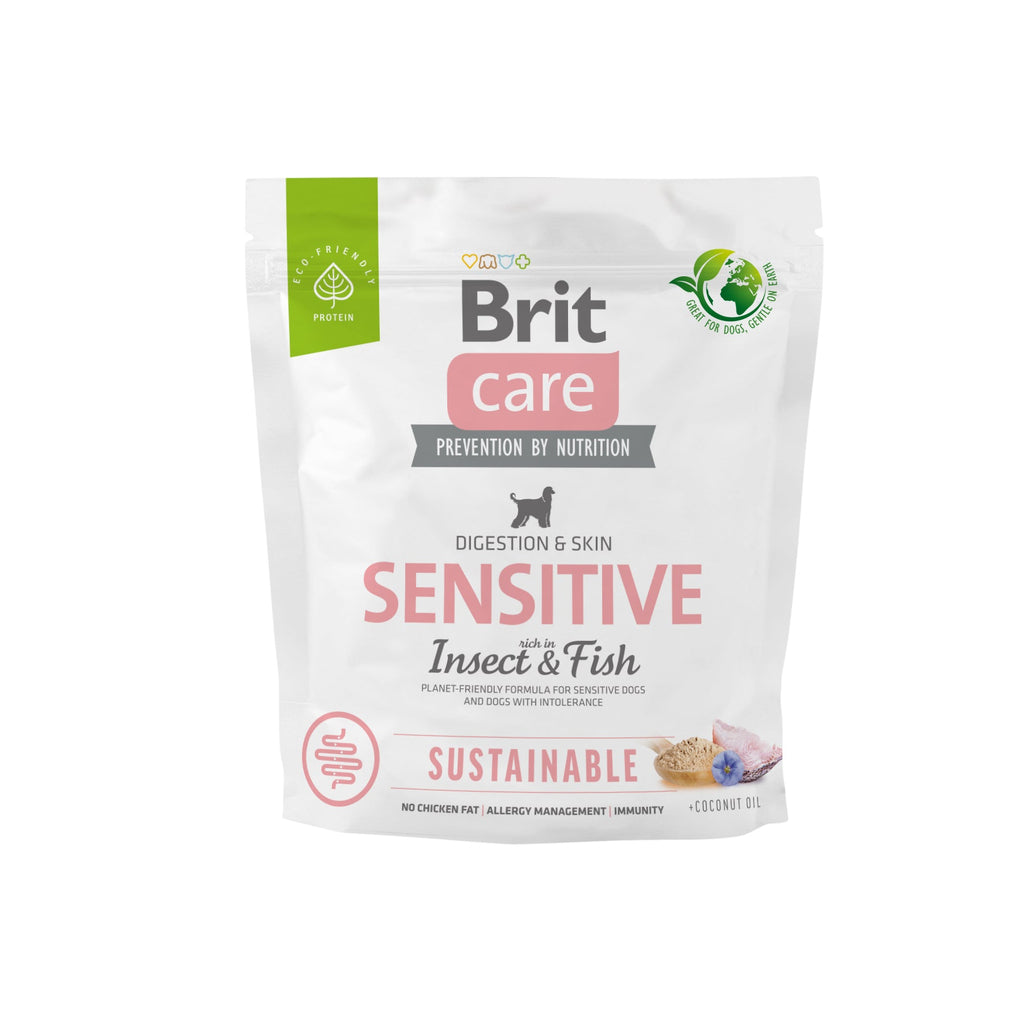 BRIT CARE Digestion & Relax Sustainable Sensitive, bogato insektima i ribom