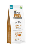 BRIT CARE Grain-free Skin&Coat SENIOR & Light, losos i krumpir, bez žitarica