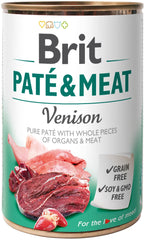 BRIT Pat & Meat, divljač, pašeta i komadići mesa, bez žitarica, 400g