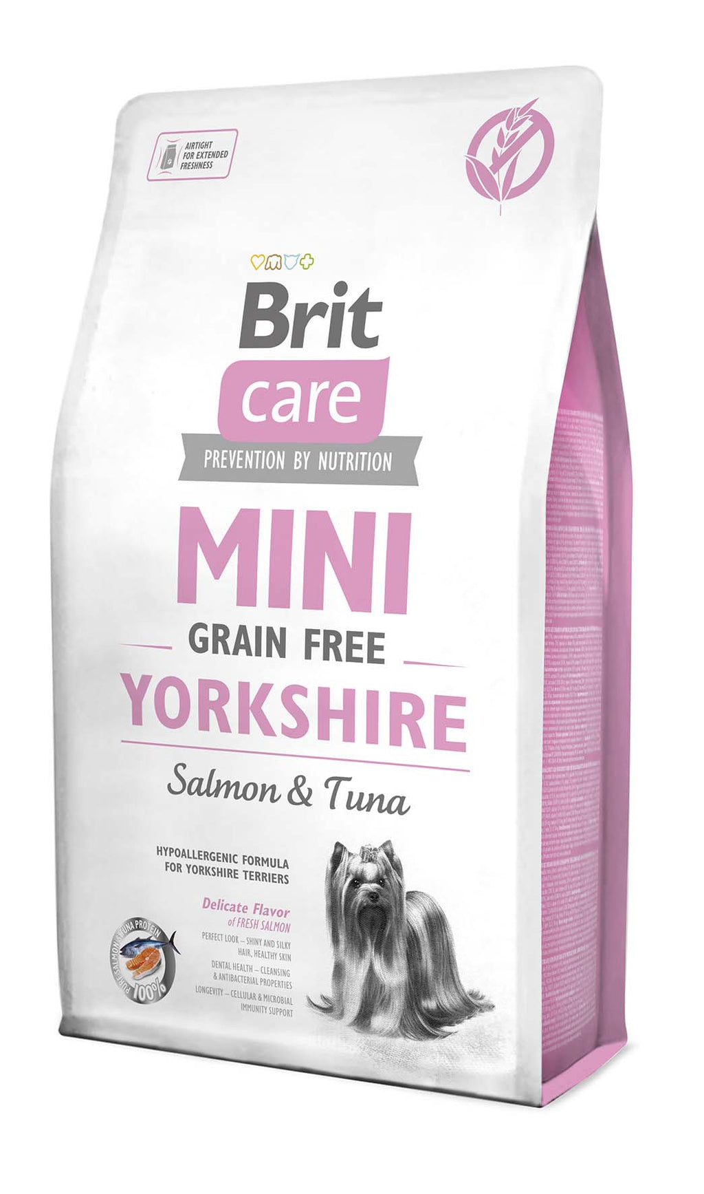 BRIT CARE MINI Yorkshire Losos i Tuna, bez žitarica, 2kg