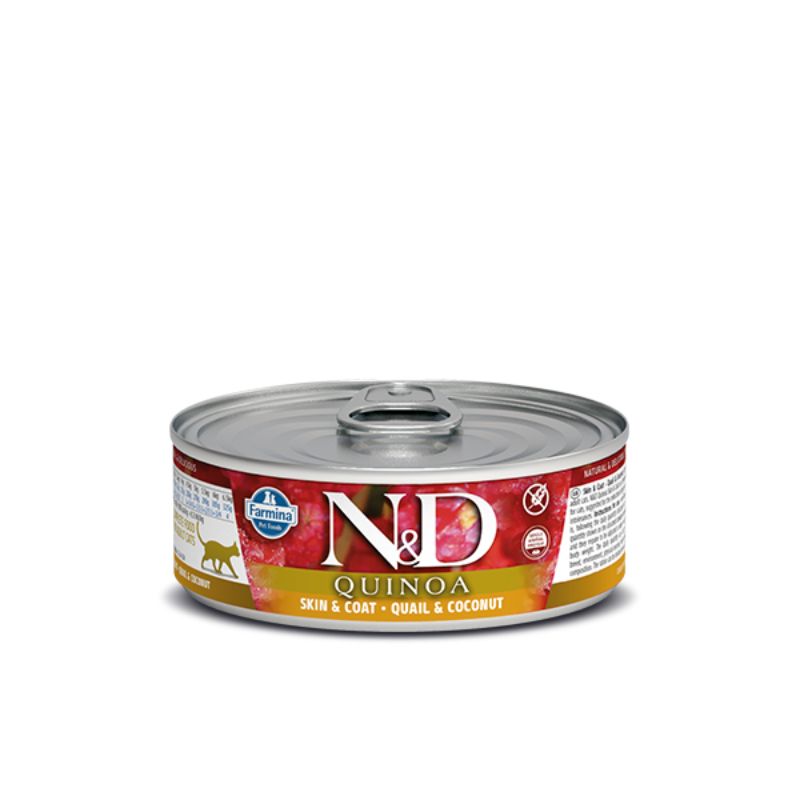 EXP: 13 OCT 2026 Farmina - N&D Quinoa Cat Wet Food Skin & Coat - Quail