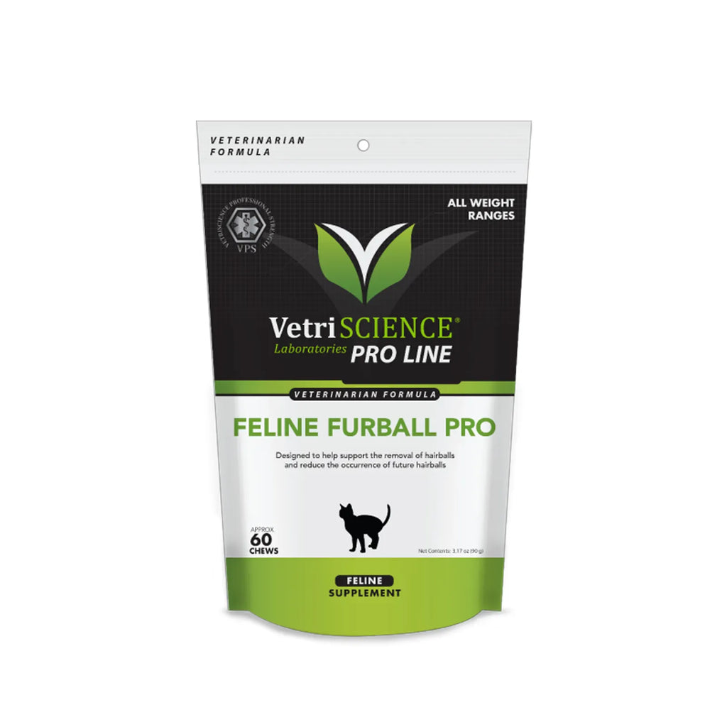 VetriScience - Veterinary Strength Hairball Control (Feline Furball Pro) for Cats (60 Chews)