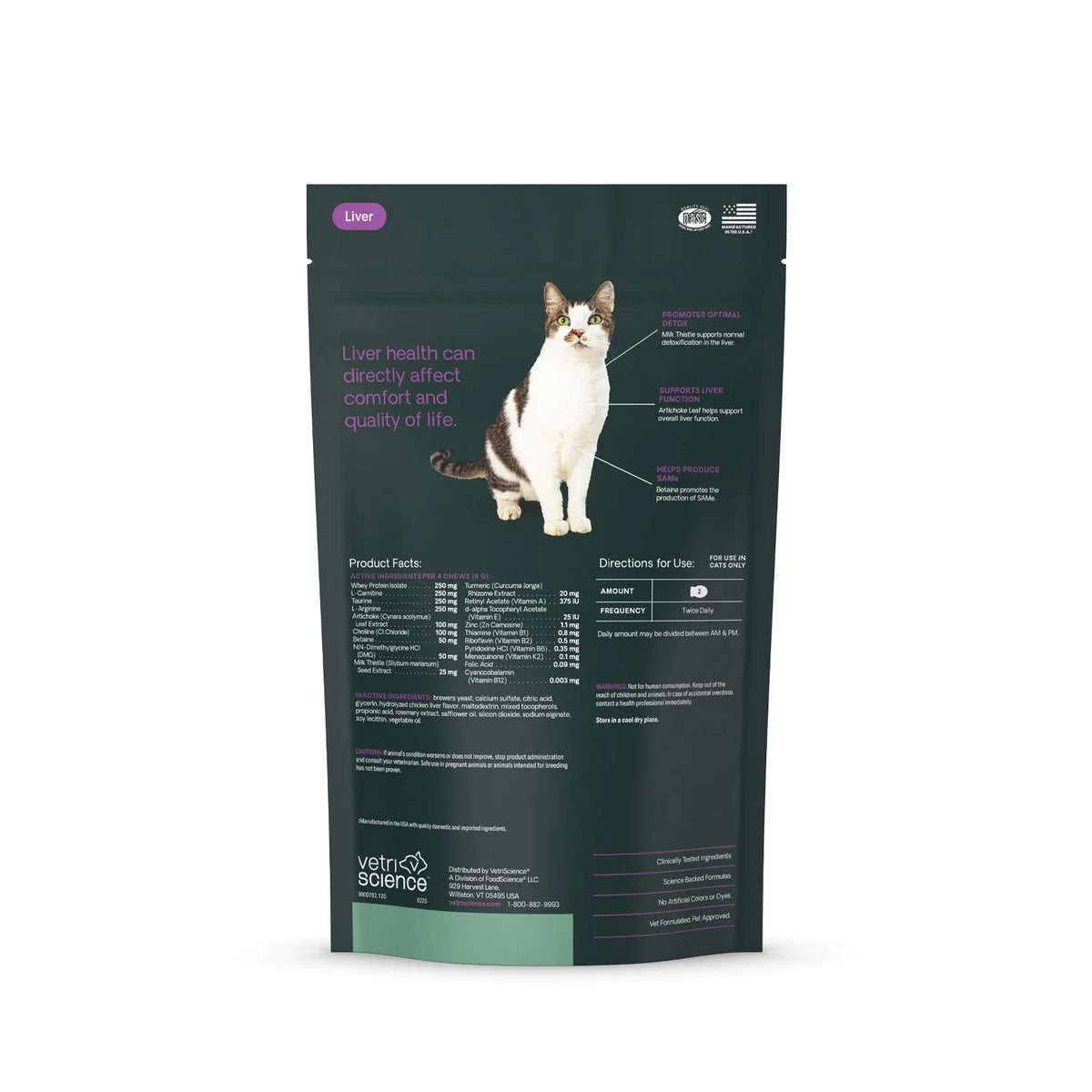 VetriScience - Liver Health (Vetri Liver Feline) for Cats (120 Chews)