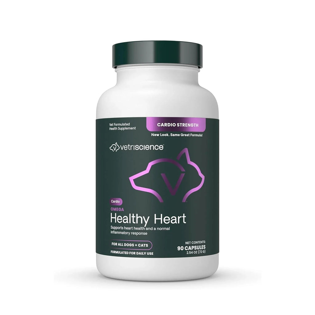 VetriScience - Omega Healthy Heart (Cardio Strength) for Dogs & Cats (90 Capsules)