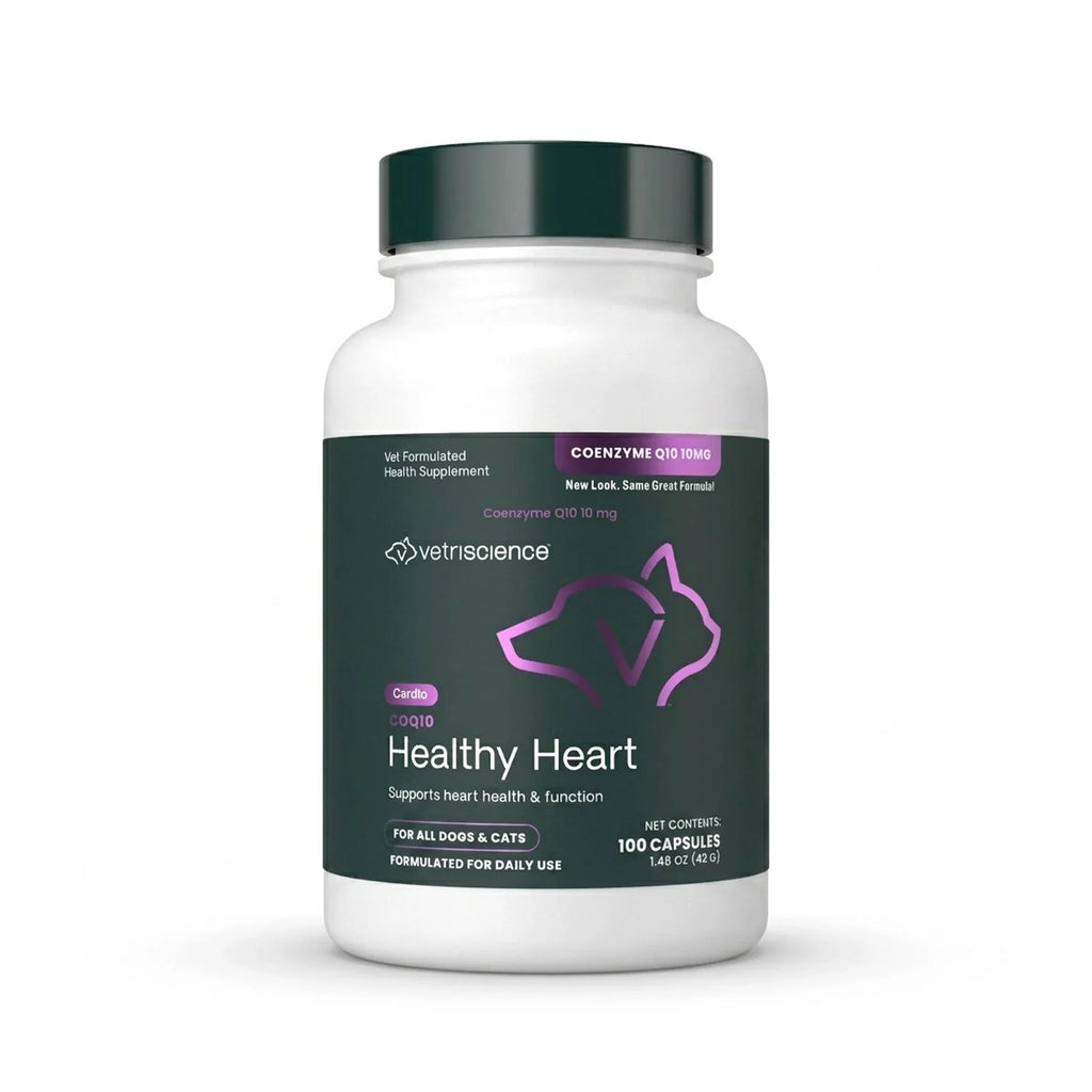VetriScience - CoQ10 Healthy Heart (Coenzyme Q10) for Dogs & Cats (100 Capsules)