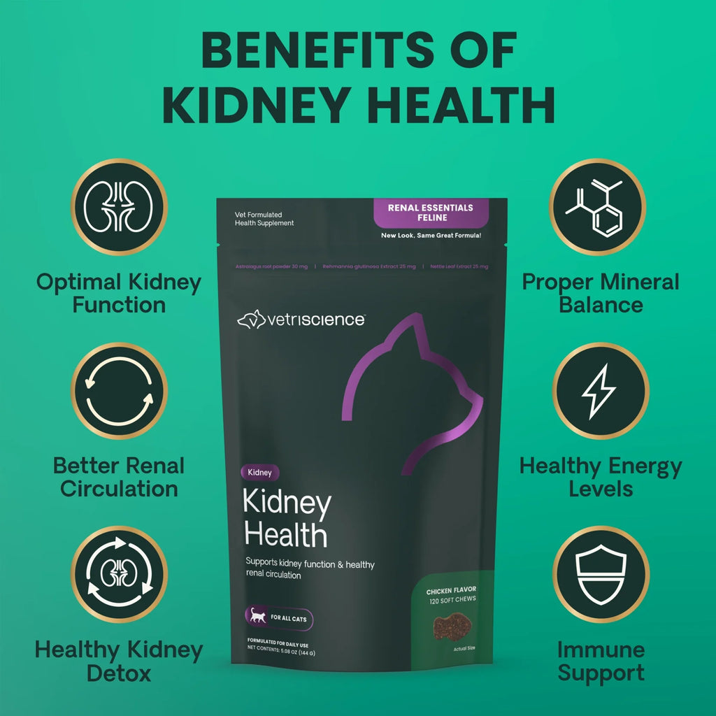 VetriScience - Kidney Health (Renal Essentials Feline) for Cats (120 Chews)