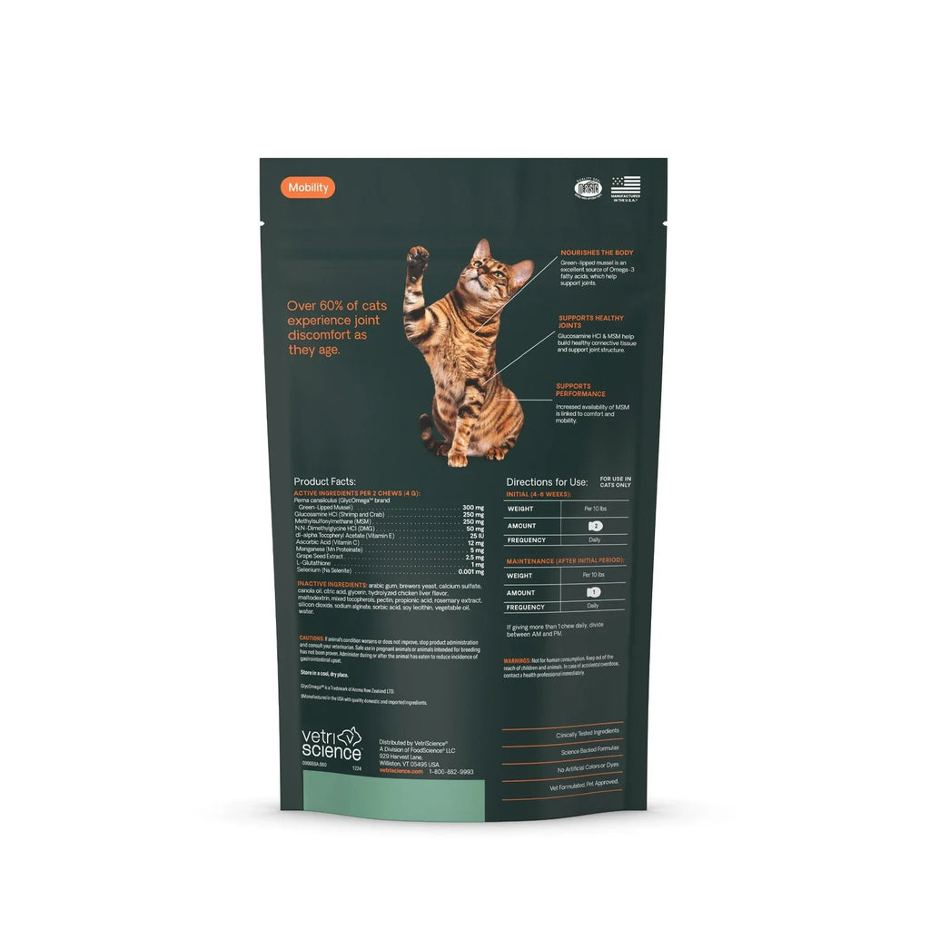 VetriScience - Extra Strength Healthy Hip & Joint (GlycoFlex 3) for Cats (60 Chews)