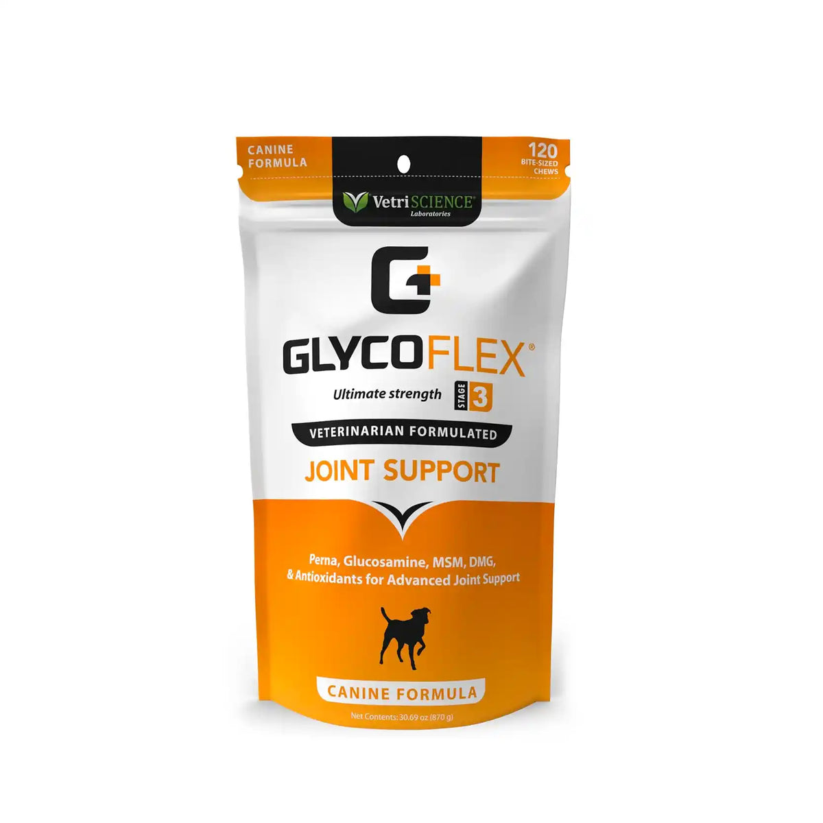 VetriScience - Extra Strength Healthy Hip & Joint (GlycoFlex 3) for Dogs (120 Chews)