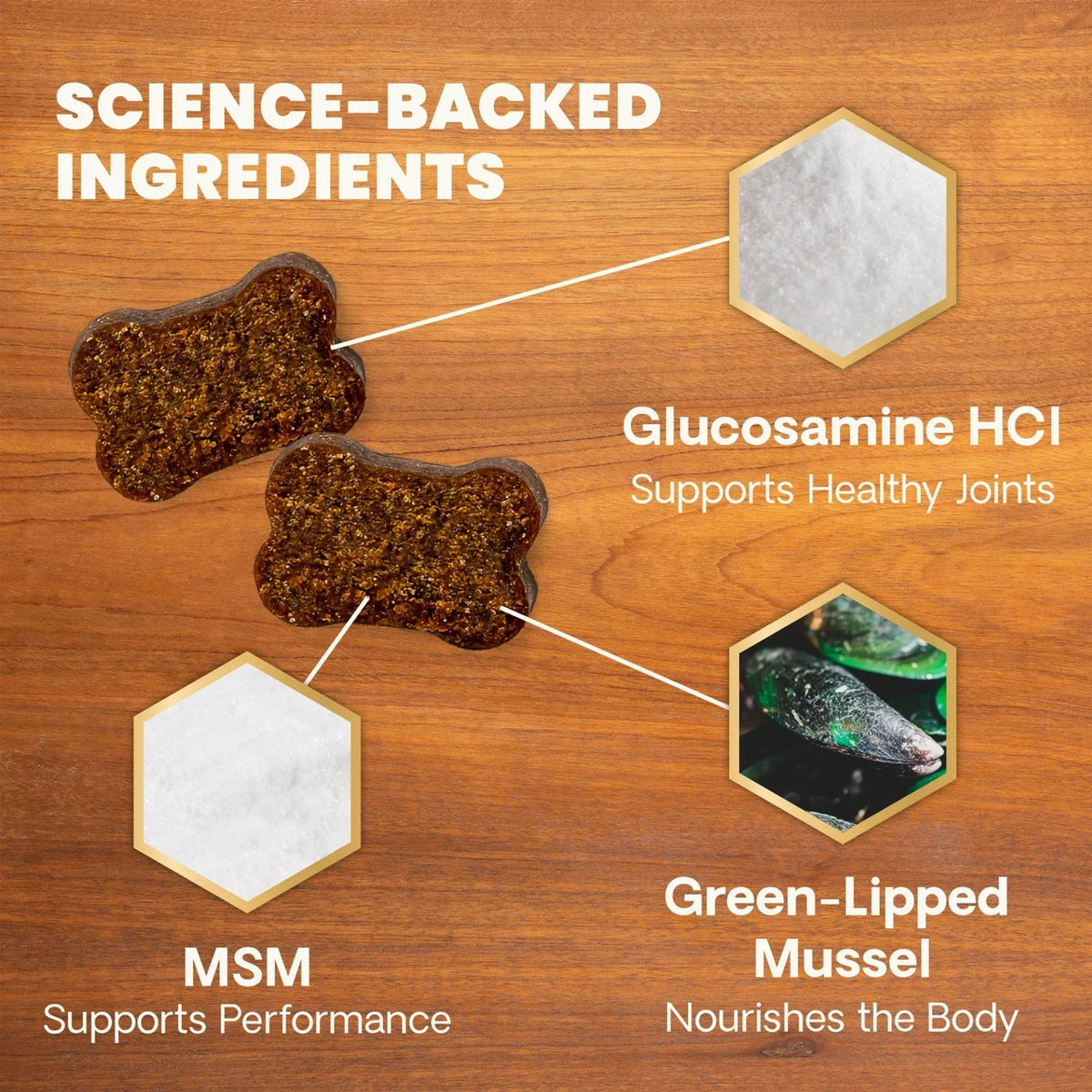 VetriScience - Extra Strength Healthy Hip & Joint (GlycoFlex 3) for Dogs (120 Chews)