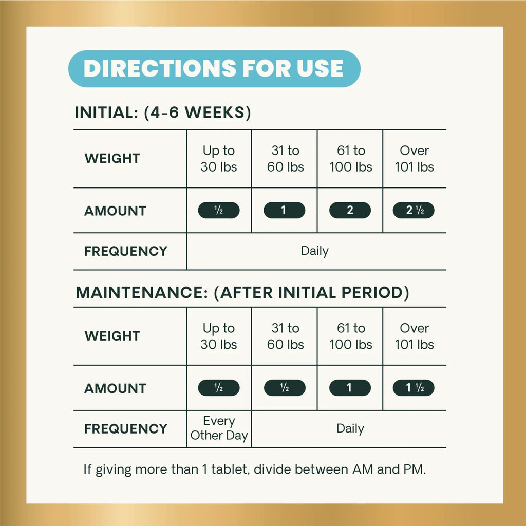 VetriScience - Extra Strength Healthy Hip & Joint (GlycoFlex 3) for Dogs (120 Chewable Tablets)