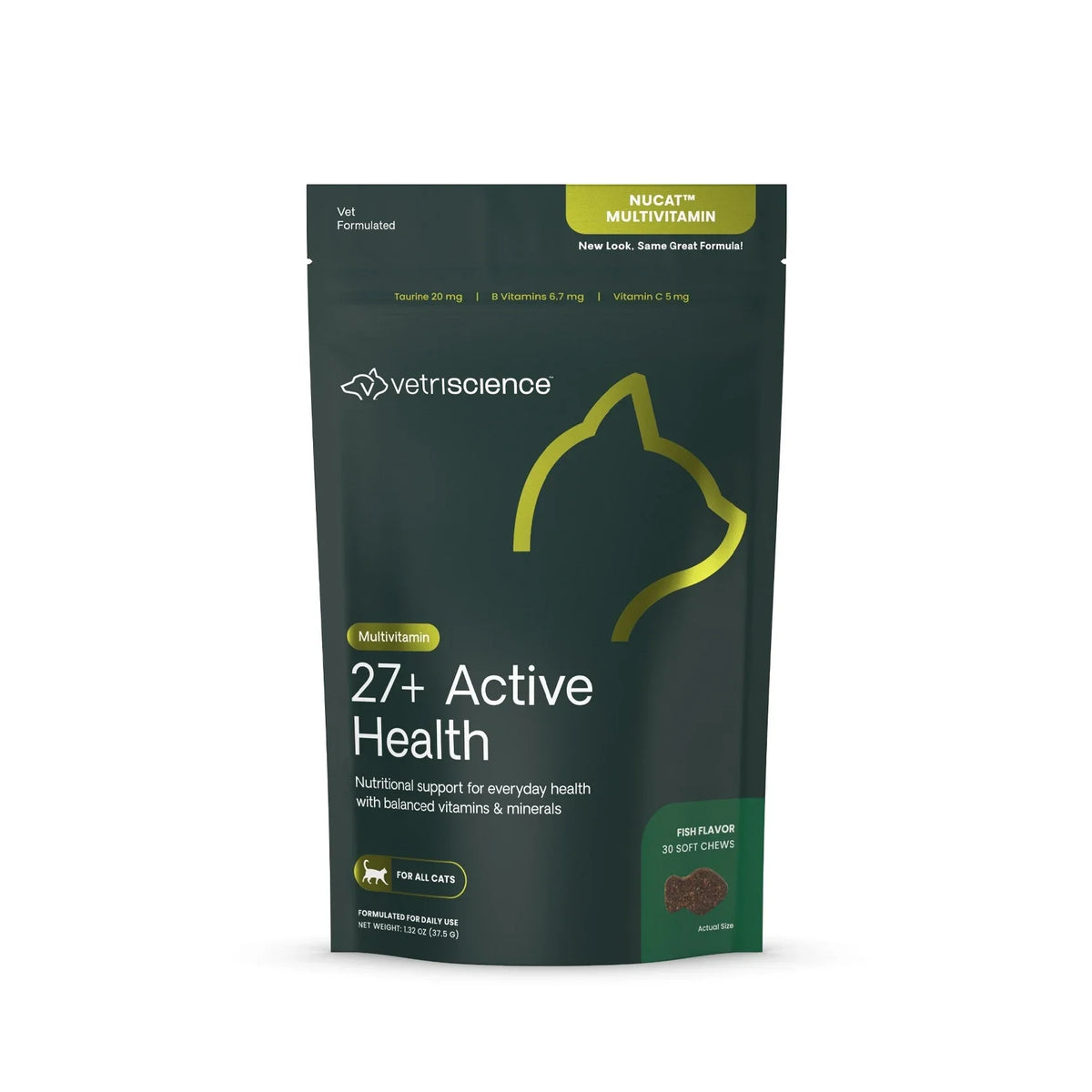 VetriScience - 27+ Active Health (NuCat Multivitamin) for Cats (30 Chews)
