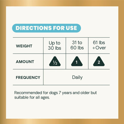 VetriScience - Veterinary Strength Healthy Cognition (Canine Senior Vitality Pro) for Dogs (60 Chews)