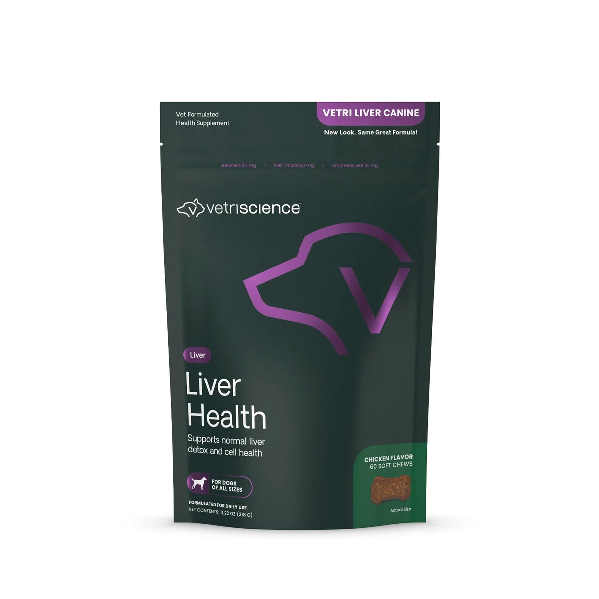 VetriScience - Liver Health (Vetri Liver Canine) for Dogs (60 Chews)