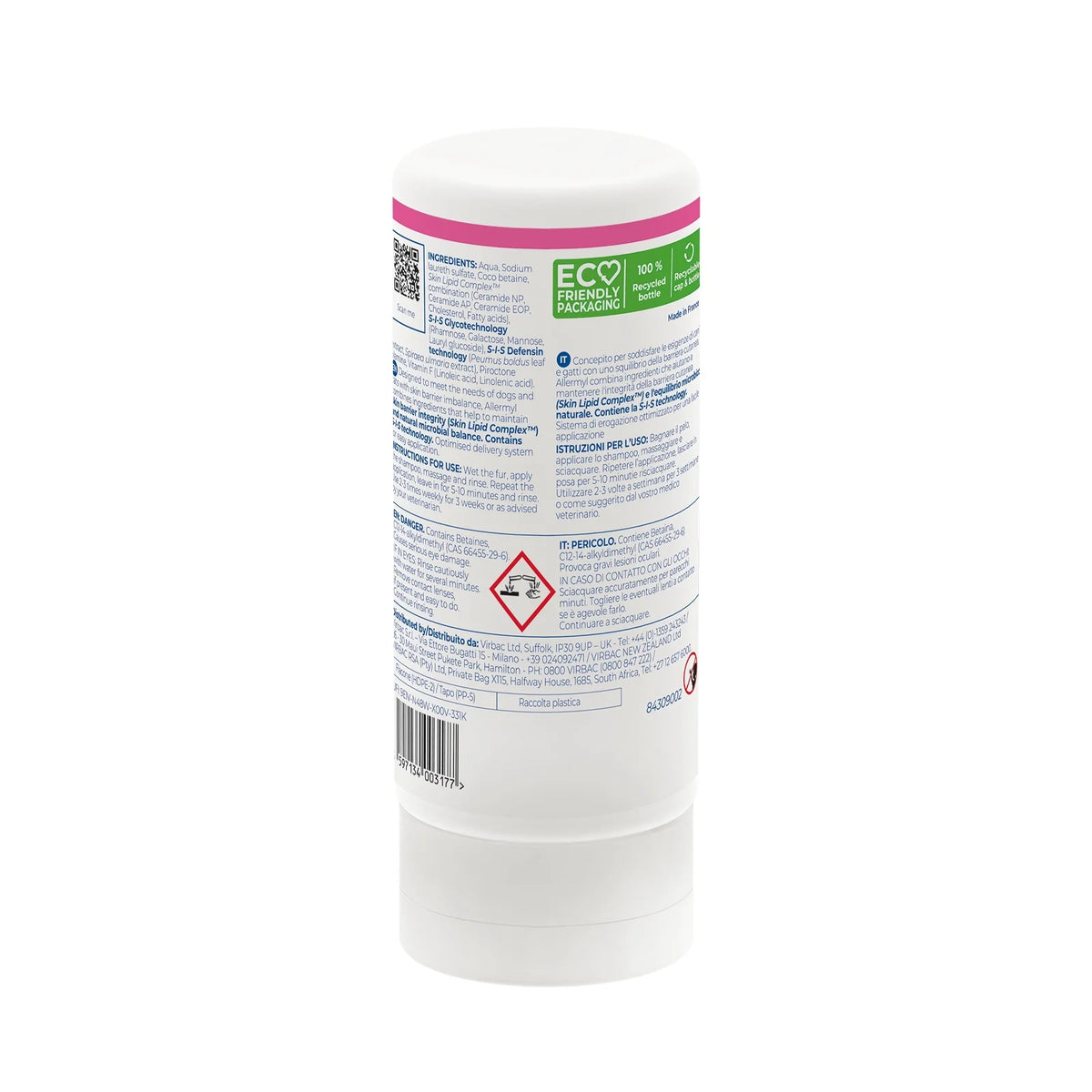 Virbac - Allermyl SIS V47 Sensitive & Itchy Skin Shampoo For Dogs & Cats 250ml