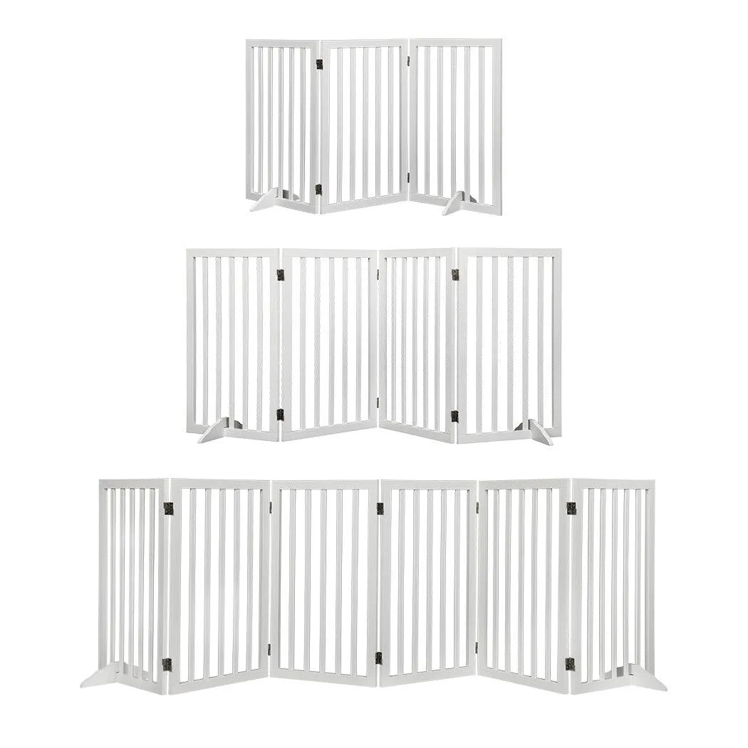 Wooden Pet Gate - White