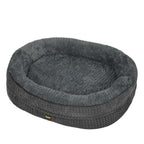Orthopedic Plush Dog Bed Soft Washable Pet Bed Grey Cosy Cushion