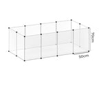 Pet Playpen12 Panels Portable Plastic Small Animal Rabbit Guinea Pig Pen