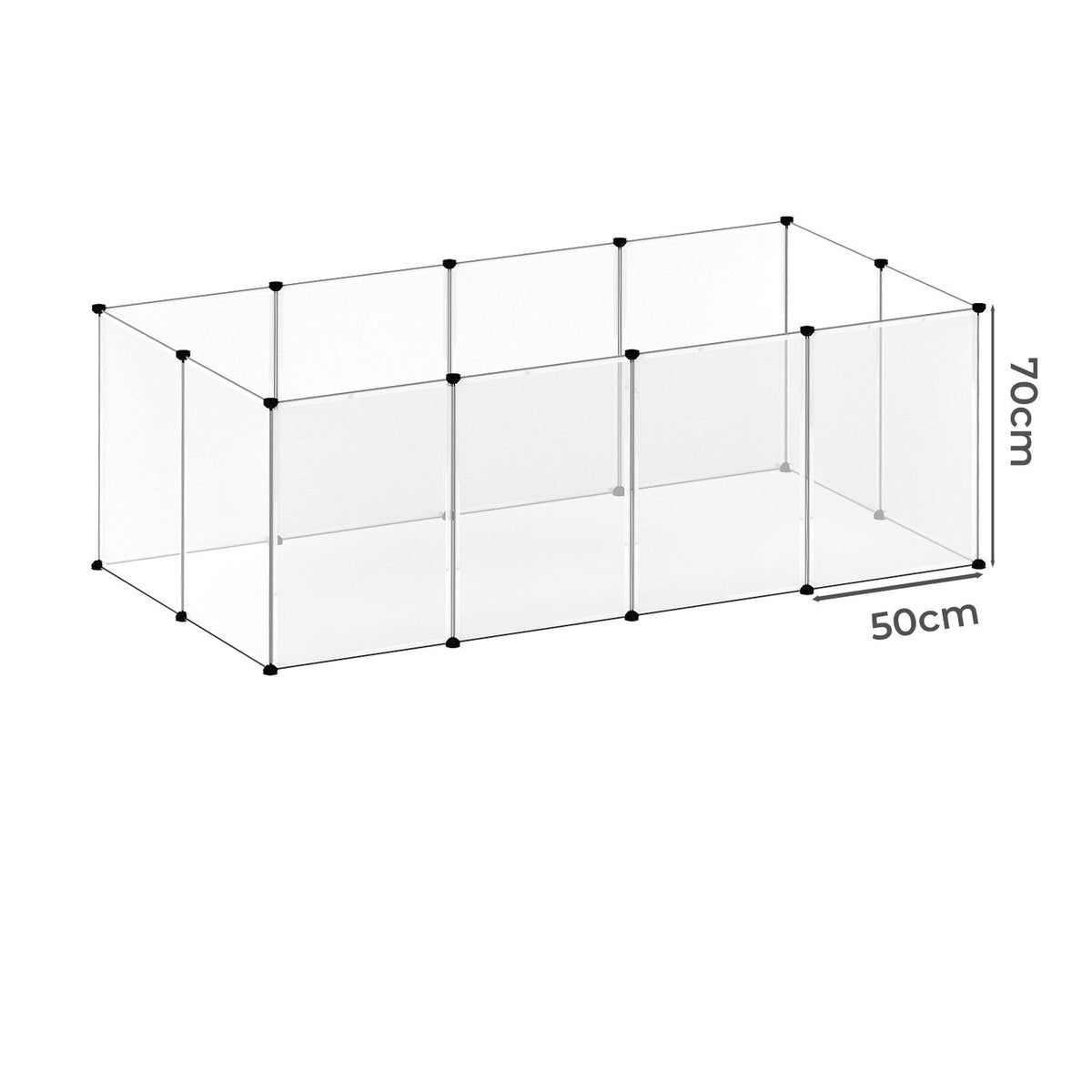Pet Playpen12 Panels Portable Plastic Small Animal Rabbit Guinea Pig Pen