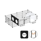 Pet DIY Playpen 16 Panels Guinea Pig Small Animals Cage Exercise Fence Mat