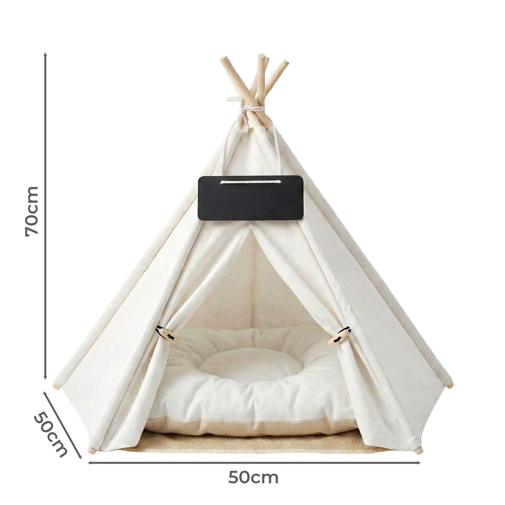 Pet Tent Puppy Dog Bed Tent Washable Tent Bed Cushion Indoor Pet House