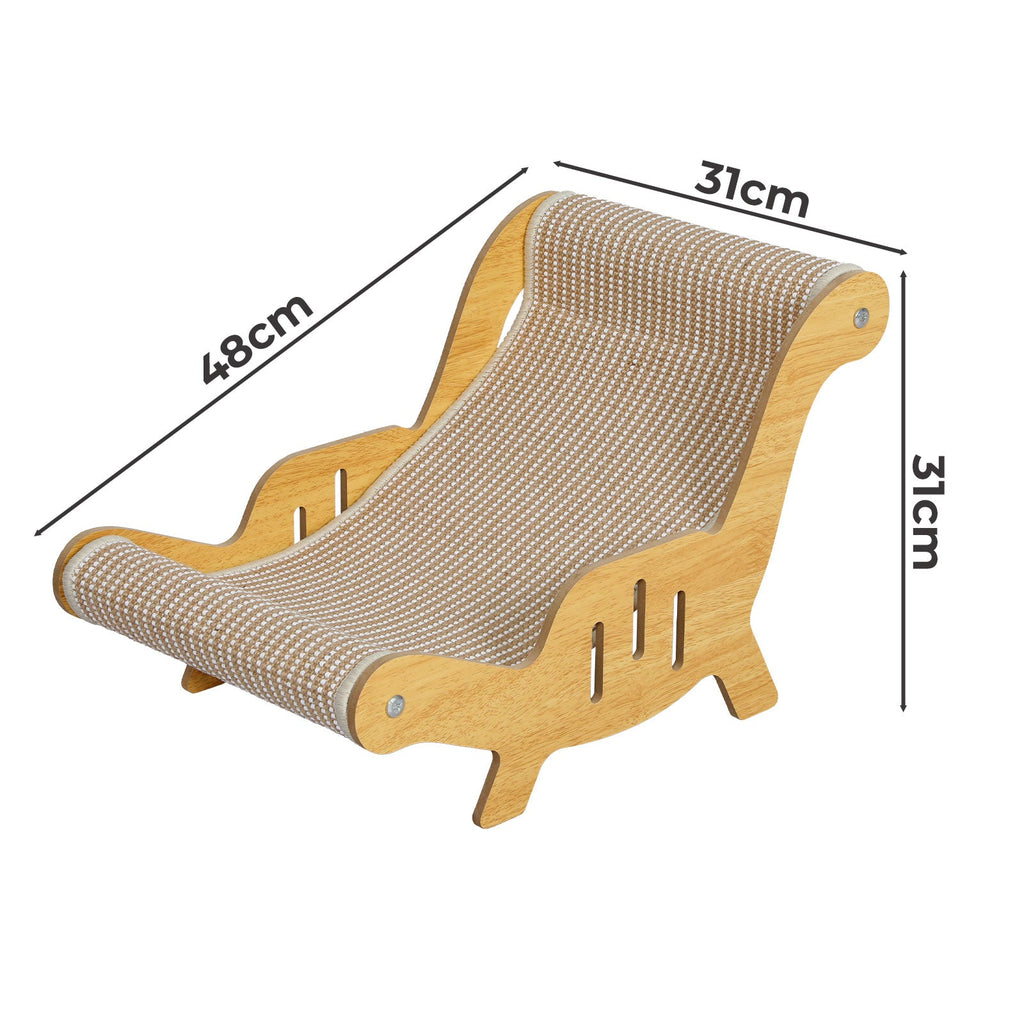 Cat Scratcher Bed Lounge Chair 2 in 1 Cardboard Kittens Scratching Pad