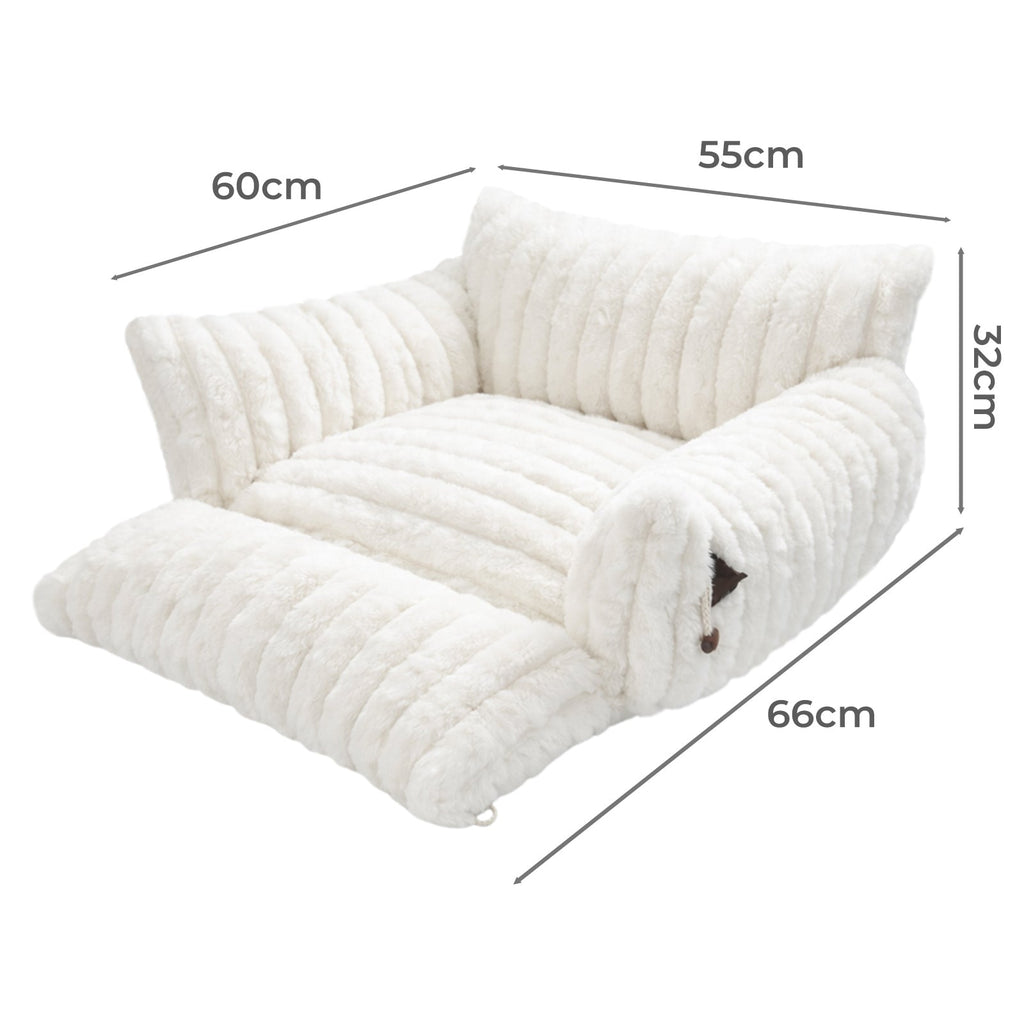 Cat Bed Extended Soft Plush Lounge Sofa Couch Pet Small Dog Removable Cover
