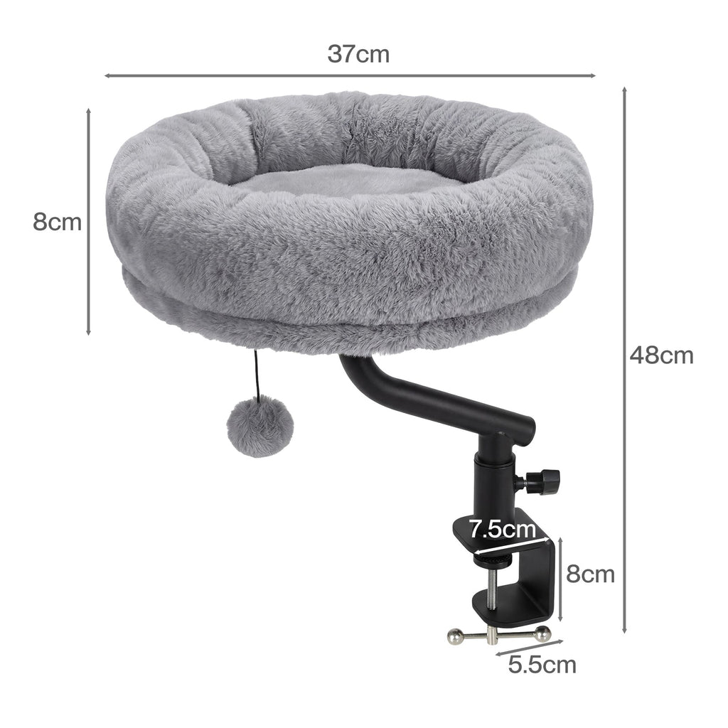 360° Rotating Cat Bed Hammock Hanging Cozy Washable Removable Breathable