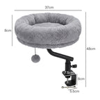 360° Rotating Cat Bed Hammock Hanging Cozy Washable Removable Breathable