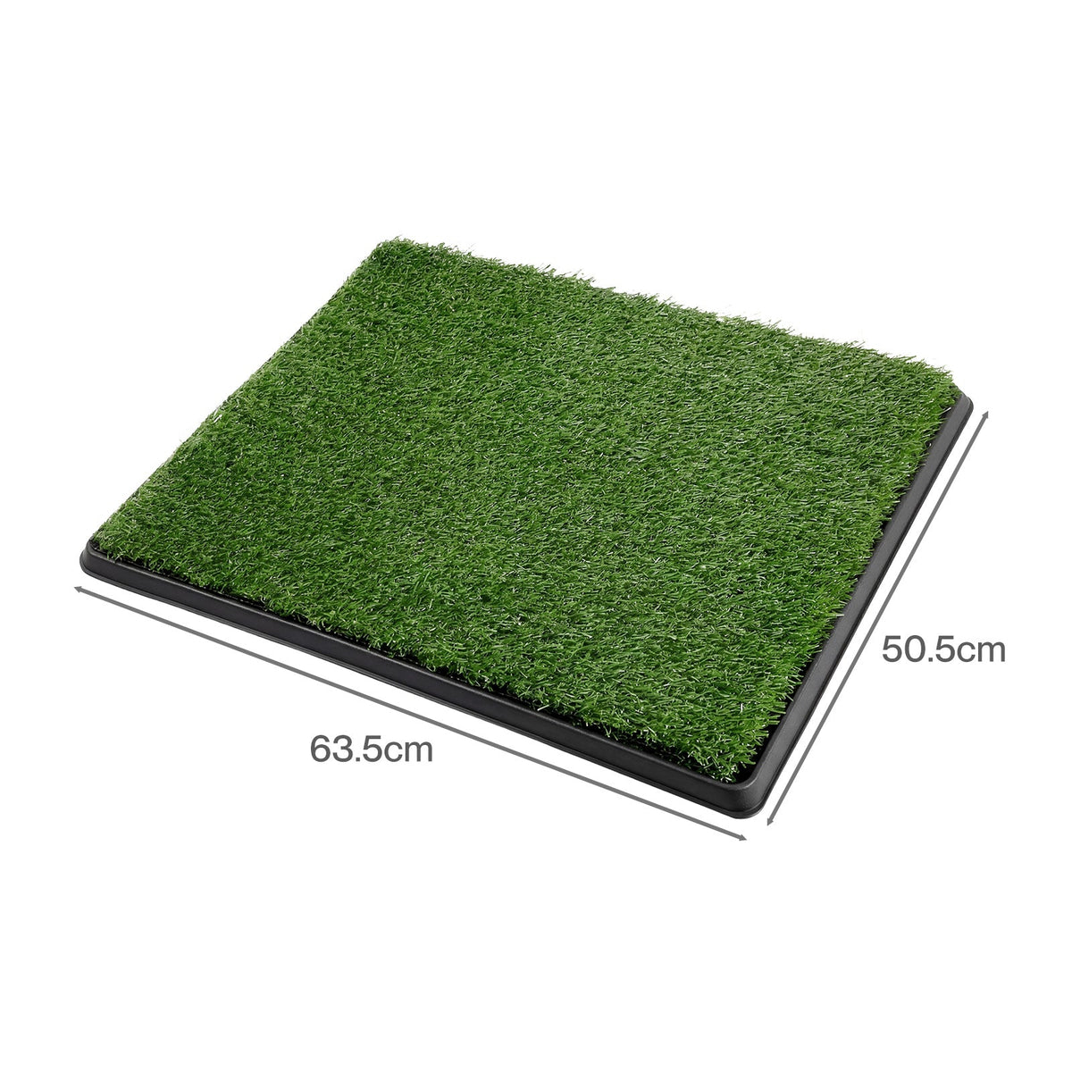 Dog Potty Tray with Grass Mat Washable Puppy Portable Training Toilet