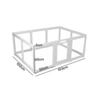 Dog Playpen 60cm Height Acrylic Clear Foldable DIY Dog Pen Indoor Use