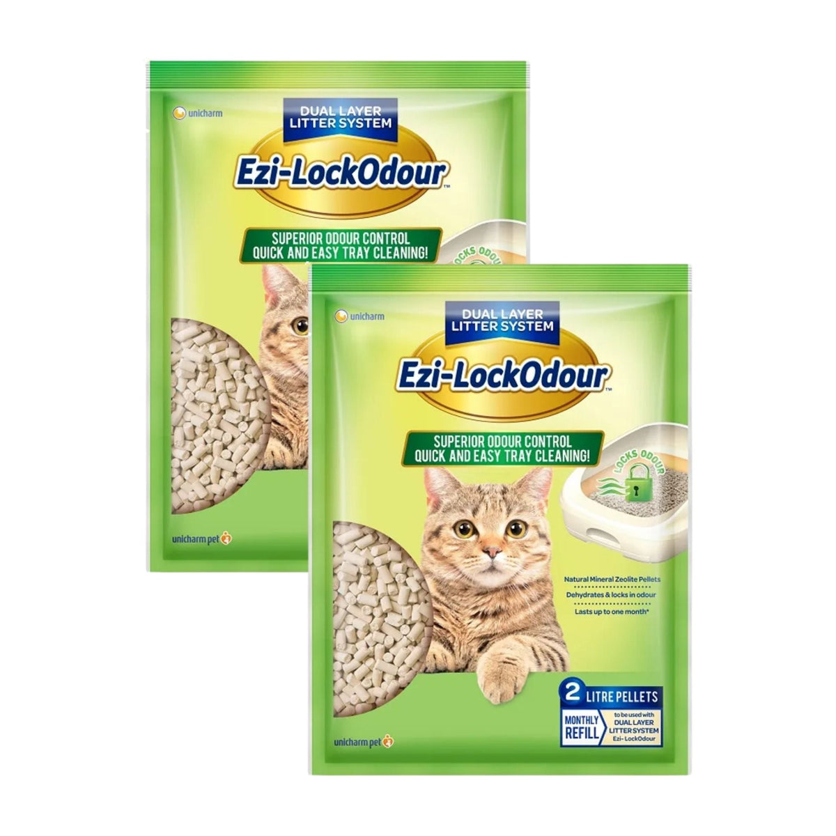 Ezi Lockodour 2kg Natural Mineral Zeolite Pellets