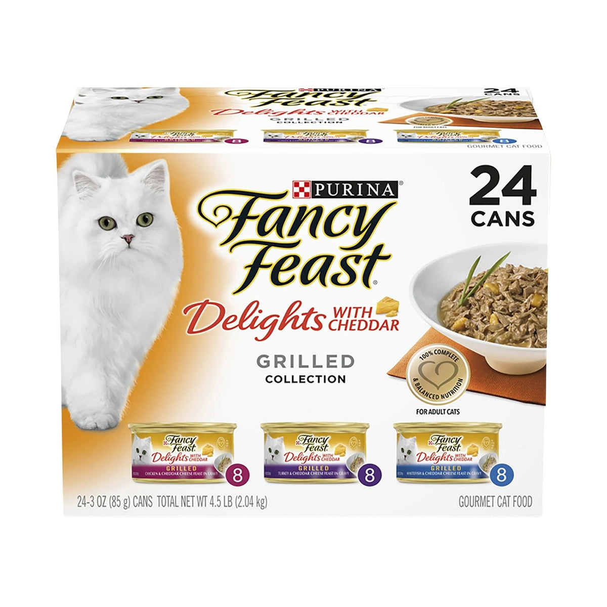 Fancy Feast Cheddar Delights Grilled Collection 24x85g