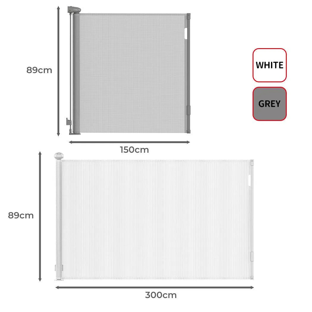 Pet Adjustable Retractable Mesh Pet Gate