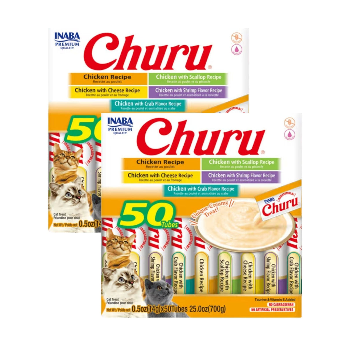 Inaba Cat Churu Puree Chicken Varieties 50pk