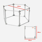 Pet Playpen Transparent Acrylic Clear Folding Dog Fence Kennel