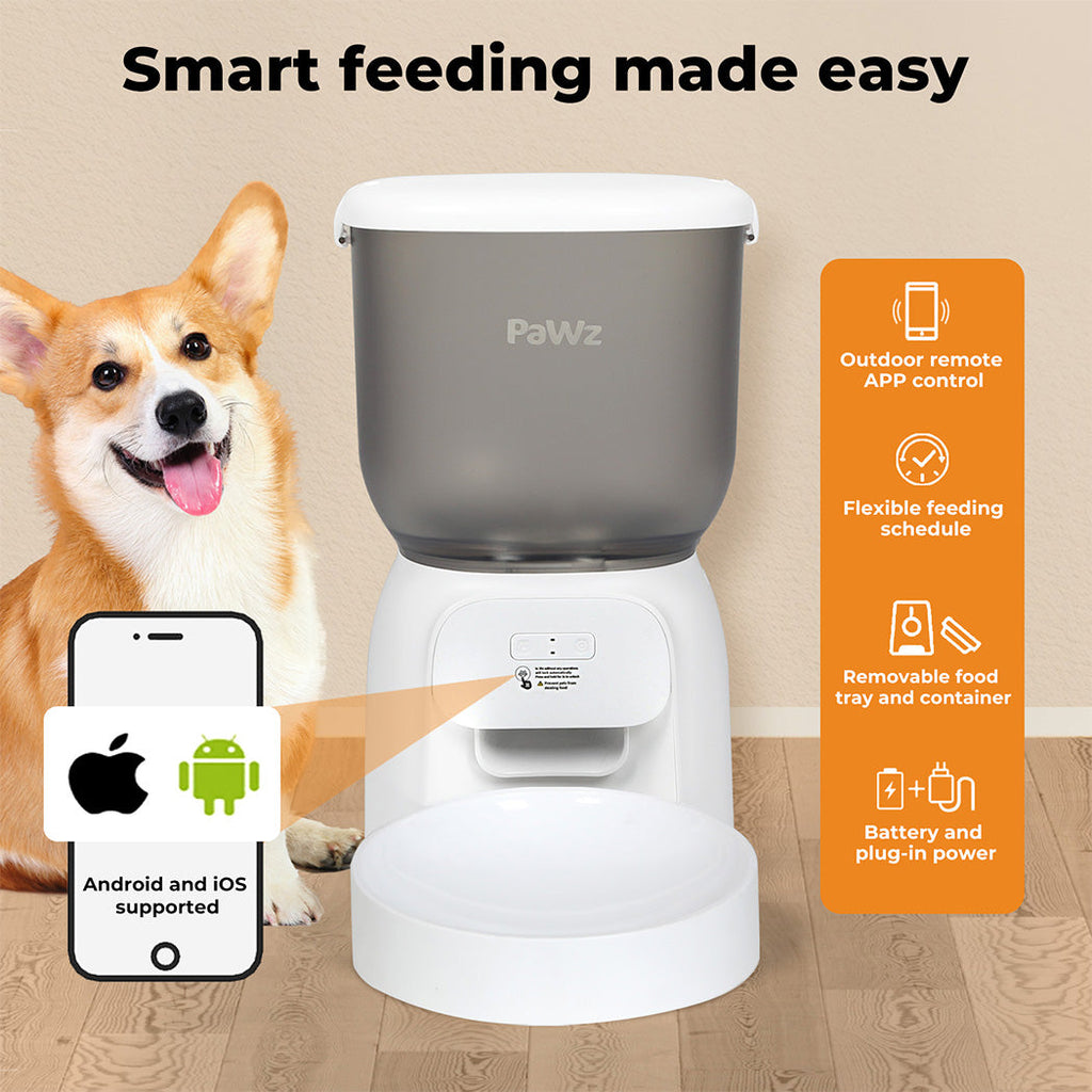 Automatic Pet Feeder Dog Cat Feeder Camera Wifi Auto Smart Food Dispenser