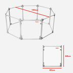 Pet Playpen Transparent Acrylic Clear Folding Dog Fence Kennel