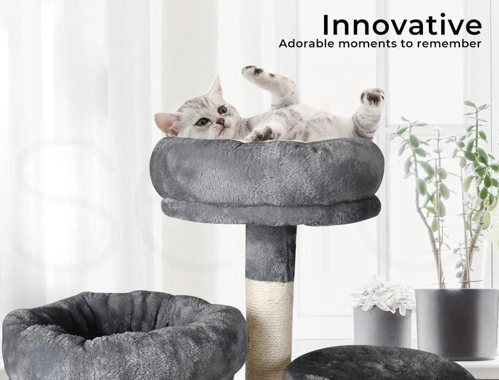 Cat Tree Scratcher Post Multi Level -Grey