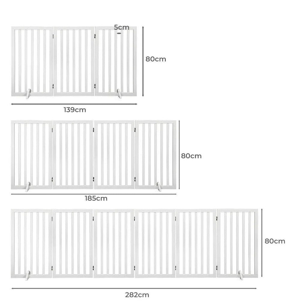 Wooden Pet Gate - White
