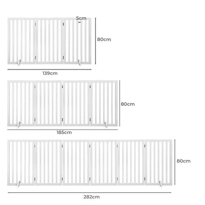 Wooden Pet Gate - White