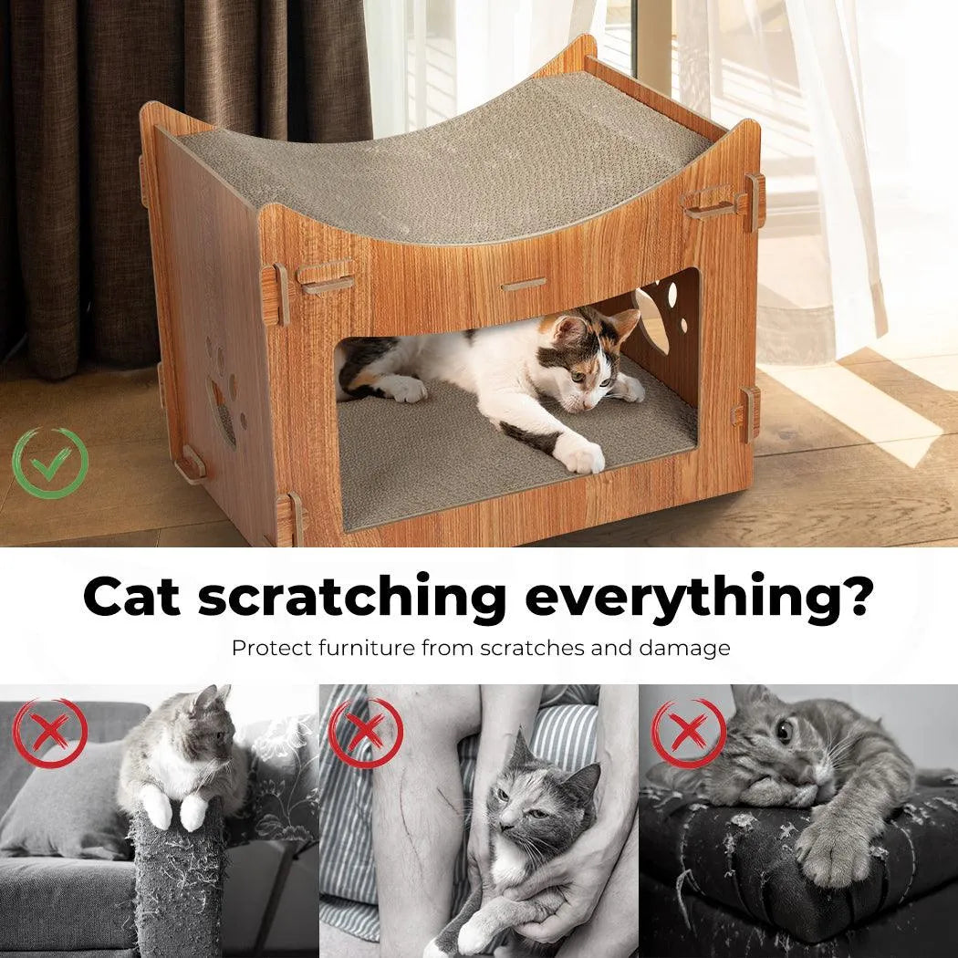 Cat Scratching Board Corrugated Cardboard - Box